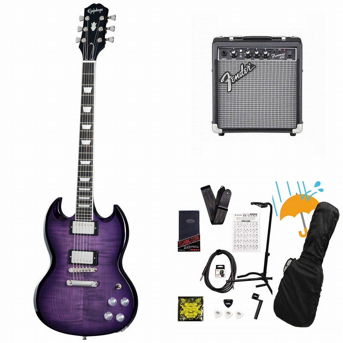 エピフォンSGギター Amazon.com: Epiphone SG Special Electric Guitar, Black