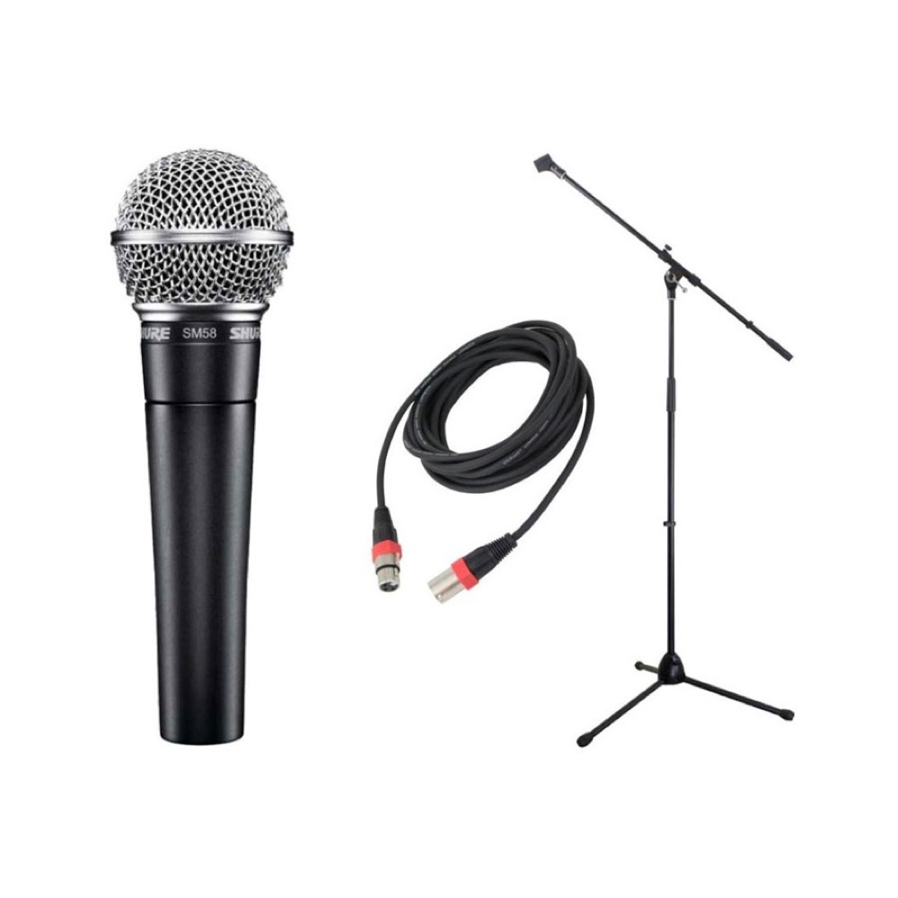 Shure SM58-LCE ボーカル用ダイナミックマイク マイクアクセサリ付き3