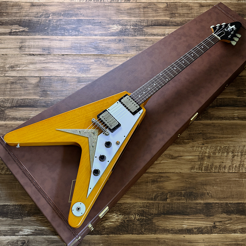 Epiphone Inspired by Gibson Custom Shop 1958 Korina Flying V Aged
