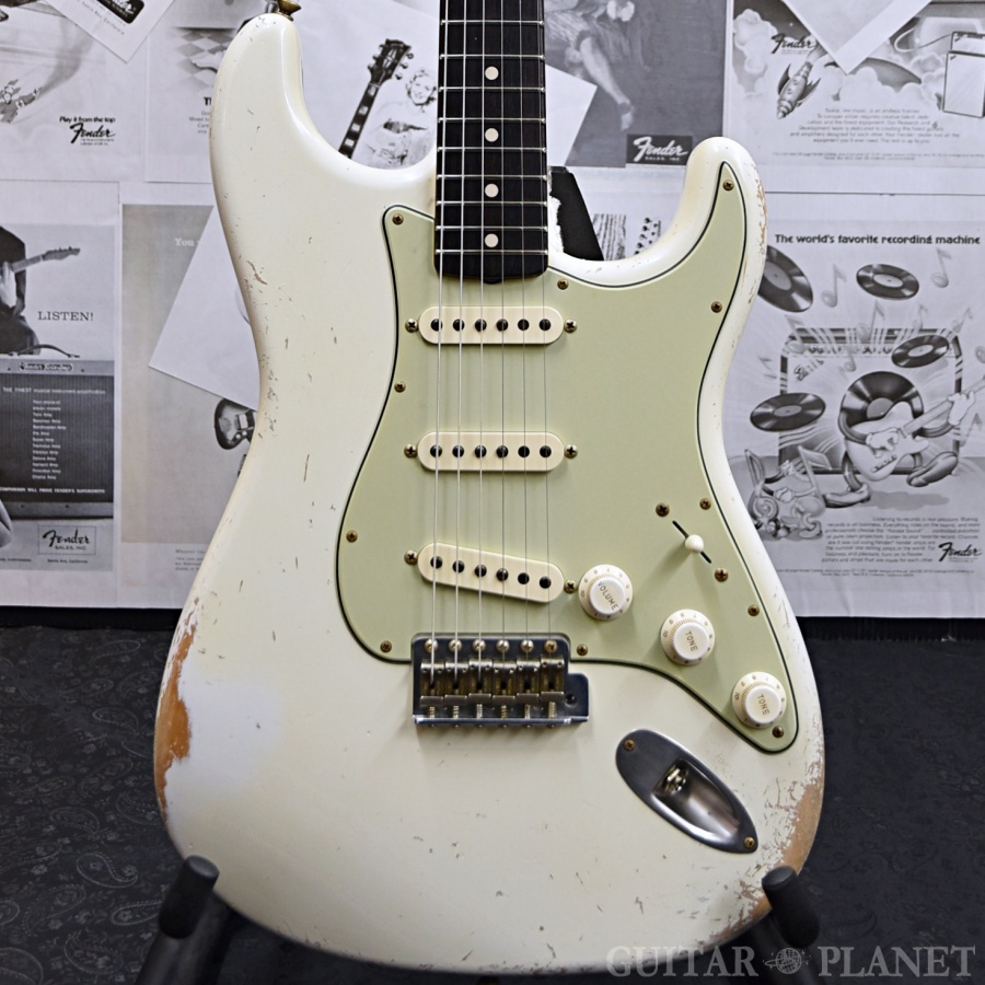 ギター Relic OlympicWhite Stratocaster Fender Stratocaster 59 Heavy Relic Aged Olympic White (2019