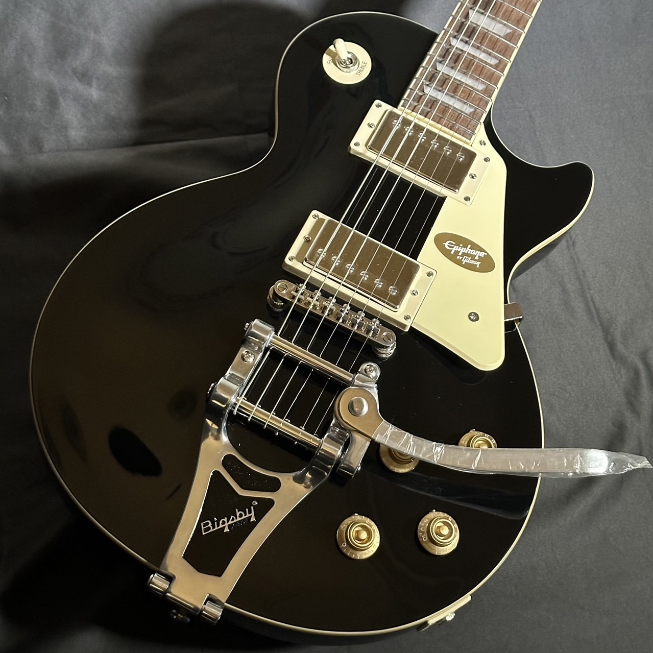 Epiphone Les Paul Standard 50s Bigsby Ebony 【現物画像】（新品
