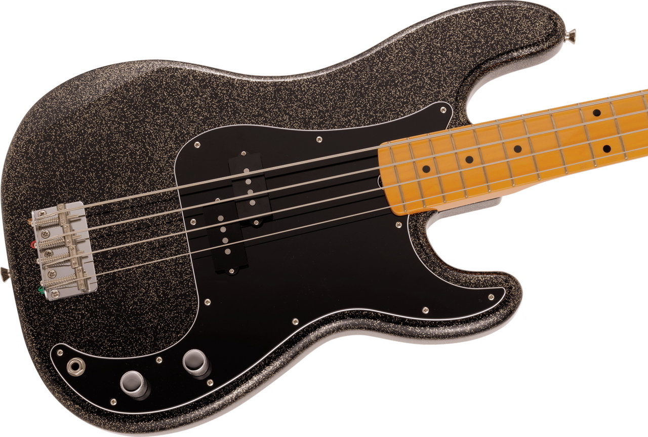 Fender J Precision Bass®, Maple Fingerboard, Black Gold（新品/送料 