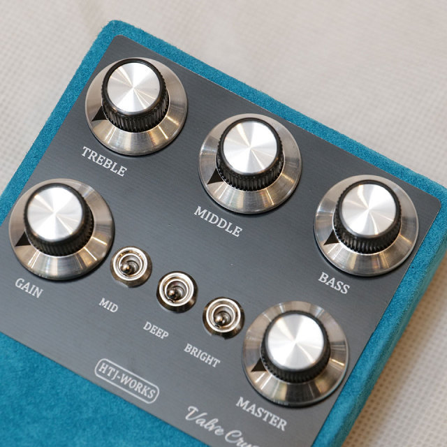 HTJ-WORKS Valve Crystal 12AX7 Tube Preamp Black Top Light Blue