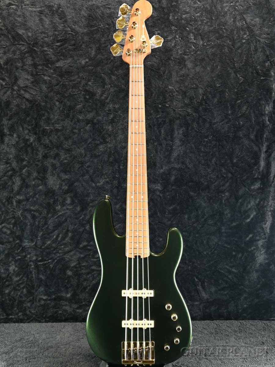 Charvel Pro-Mod San Dimas Bass JJ V Caramelized -Lambo Green