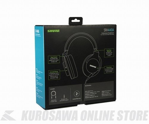 Shure SRH440A プロフェッショナル・スタジオ・ヘッドホン（新品
