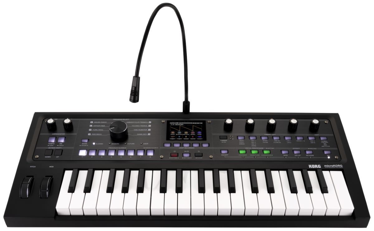 【限定カラー・美品】KORG microKORG2 MBK KORG microKORG2 37鍵盤 MBK (メタリックブラック) 専用ソフトケース