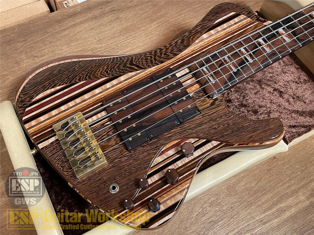 ESP GK-088 STREAM-24NTB-SL5 Exotic Wood Stripes