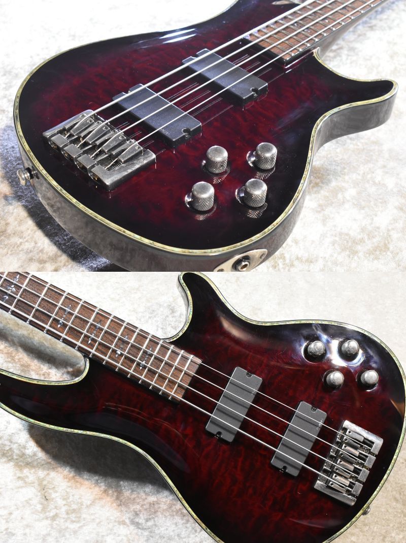 SCHECTER AD-C4-HR Diamond Series Hellraiser-4 -Black Cherry-【4.01