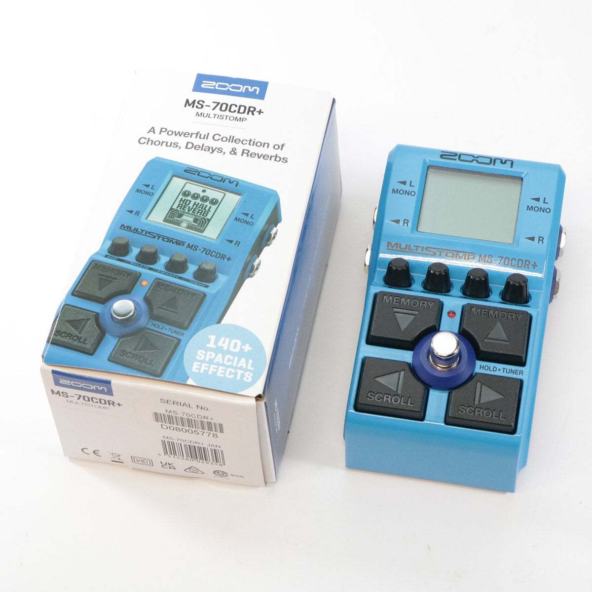 ZOOM MS-70CDR+ Multi Stomp マルチエフェクター コンパクトタイプ
