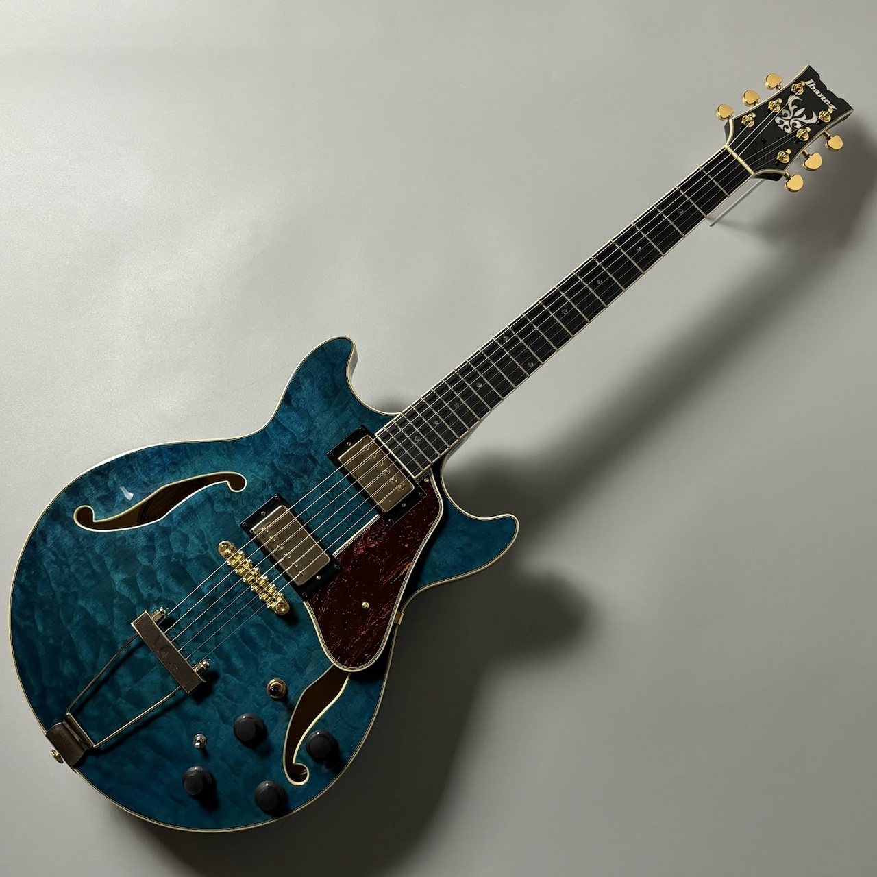 ギター Ibanez / AMH90QM-TBL Ibanez AMH90QM TBL フルアコギター【現物画像】 アイバニーズ
