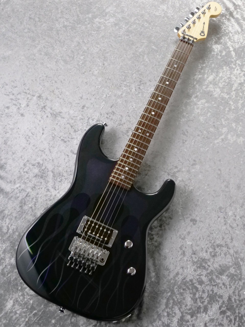 Charvel USA Custom Shop San Dimas FRT -Ghost Flames Black-（中古