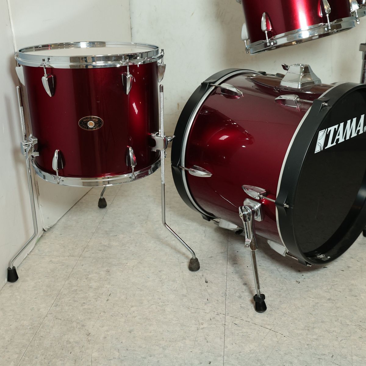 Tama IMPERIALSTAR 10/12/14/18 4pcs Kit #vintage red タマ ドラム