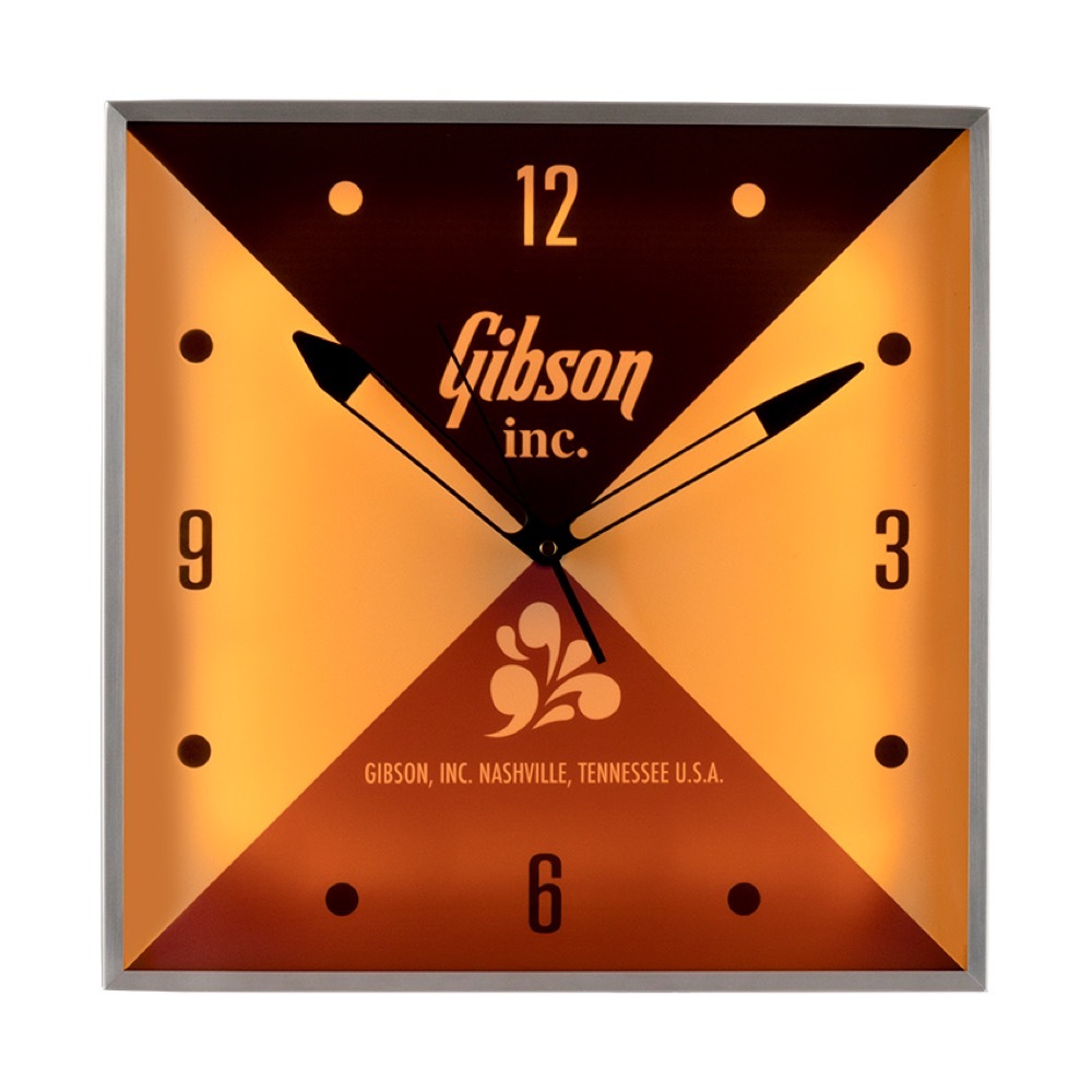 Gibson ギブソン Vintage Lighted Wall Clock Gibson Inc. GA-CLK3 壁掛け時計 （新品/送料無料）【楽器検索デジマート】