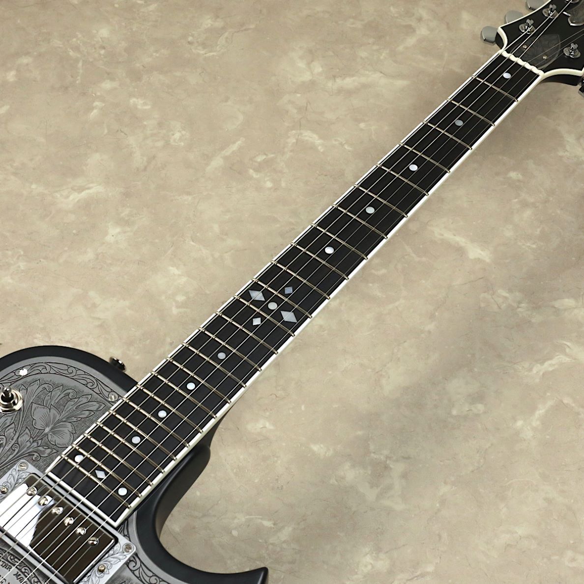 Zemaitis THE PORTRAIT Metal Front HISASHI Signature Model 【Black