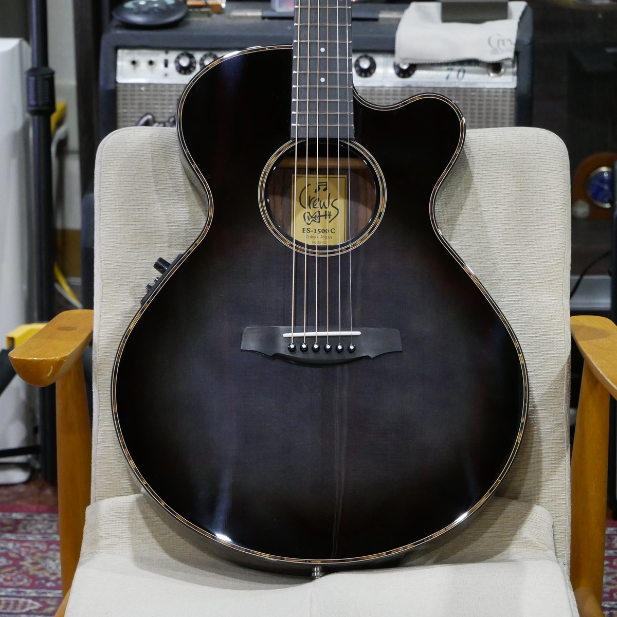 Crews Maniac Sound ES-1500C / Black Burst 【抜群の演奏性を誇る