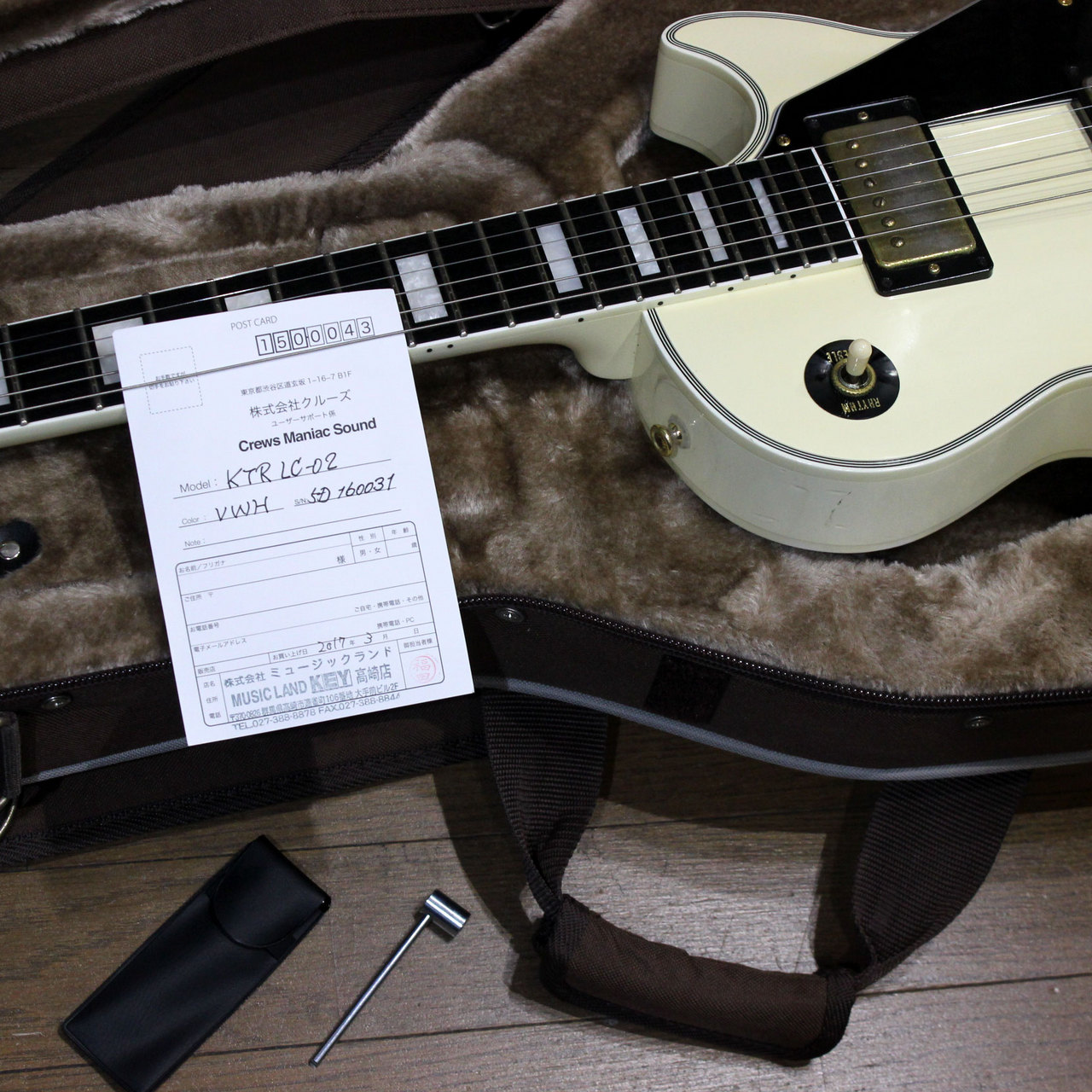 Crews Maniac Sound KEY KTR LC-02 VWH White クルーズ レス Crews Maniac Sound KEY KTR LC-02 VWH White クルーズ レス