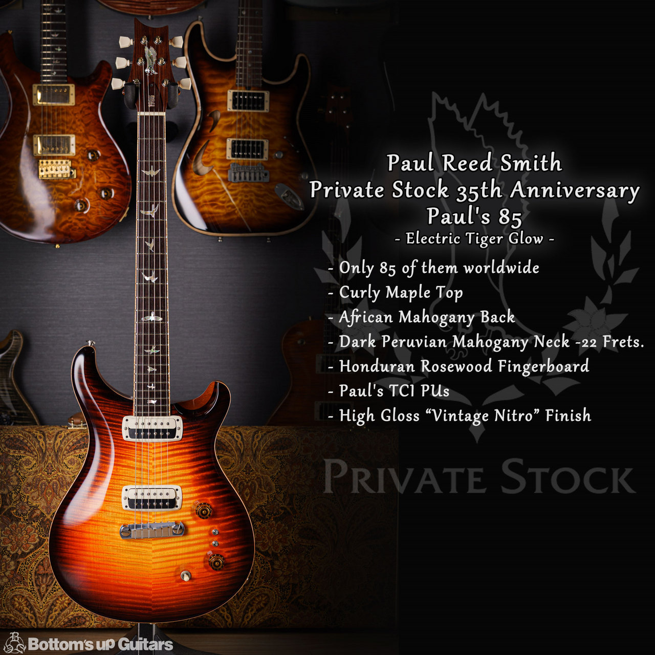 the ART of PRS プライベートストック Private Stock Elecrtics & Basses | PRS Guitars