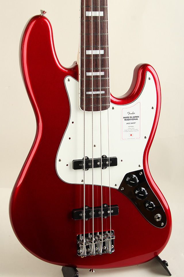 ベース Fender Japan Jazz Bass Candy Apple Red Fender 2021 Collection Made in Japan Hybrid II Jazz Bass Candy