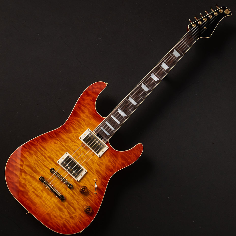 Kz Guitar Works Kz SS-1 Custom Quilt Maple Bengal Tiger Honey