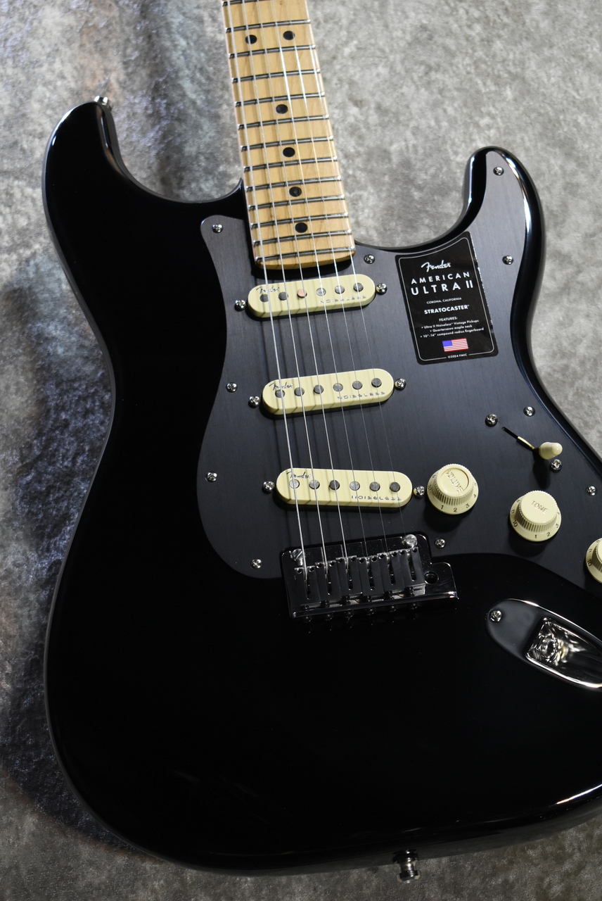Fender LTD AMERICAN ULTRA II STRATOCASTER Roasted Maple Black