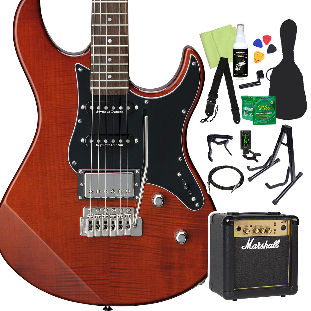 YAMAHA PACIFICA612VIIFM エレキギター初心者14点セット 【マーシャルアンプ付き】 RTB（新品/送料無料）【楽器検索デジマート】