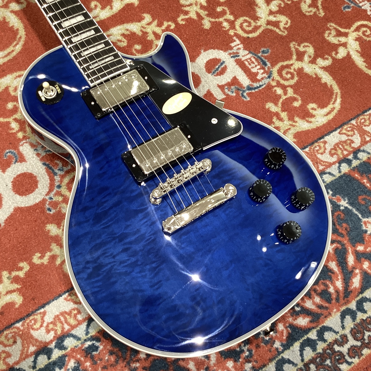 Epiphone Les Paul Custom Quilt Viper Blue【現物画像】【島村