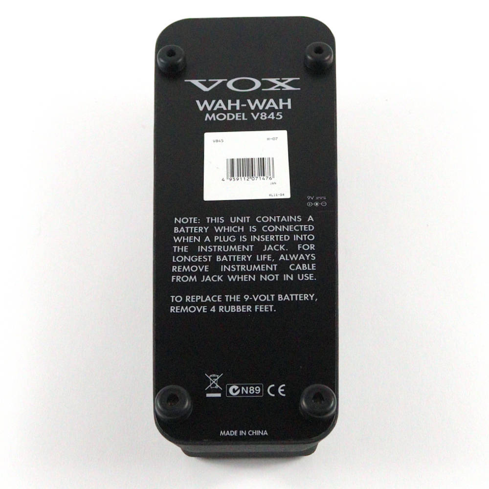 VOX V845 Classic Wah ワウペダル 美品 箱あり VOX 【中古】 ワウペダル VOX V845 Classic Wah Wah Pedal ギター