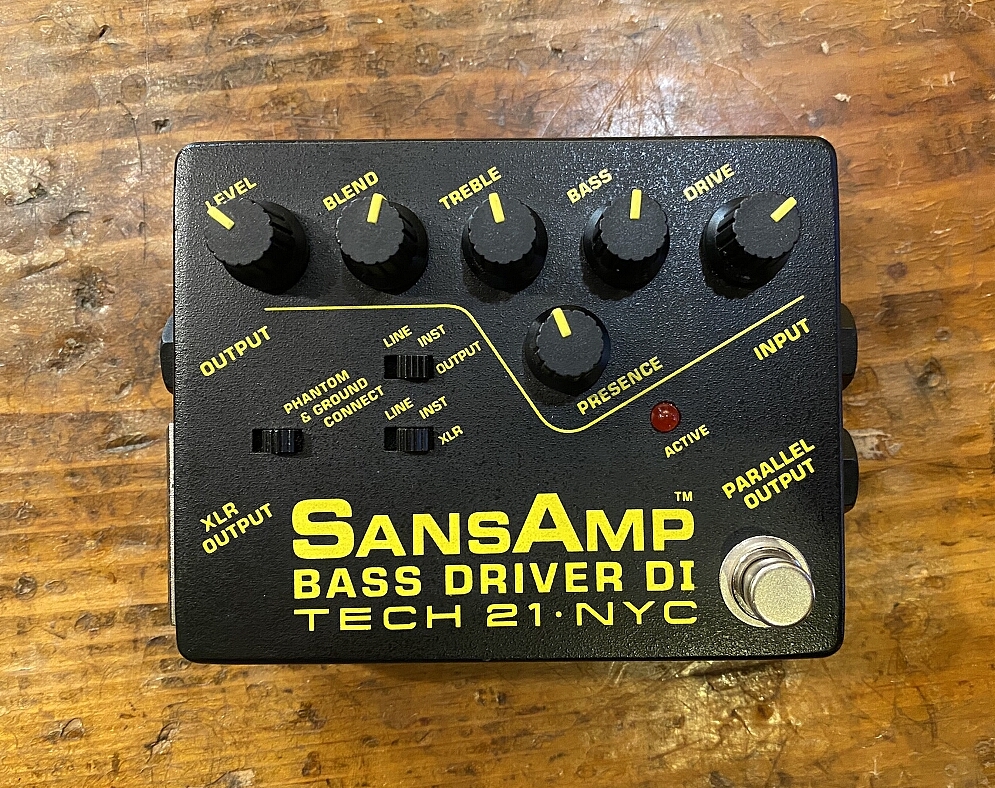 Tech 21 SansAmp Bass Driver DI Bass Guitar Pedal Used From
