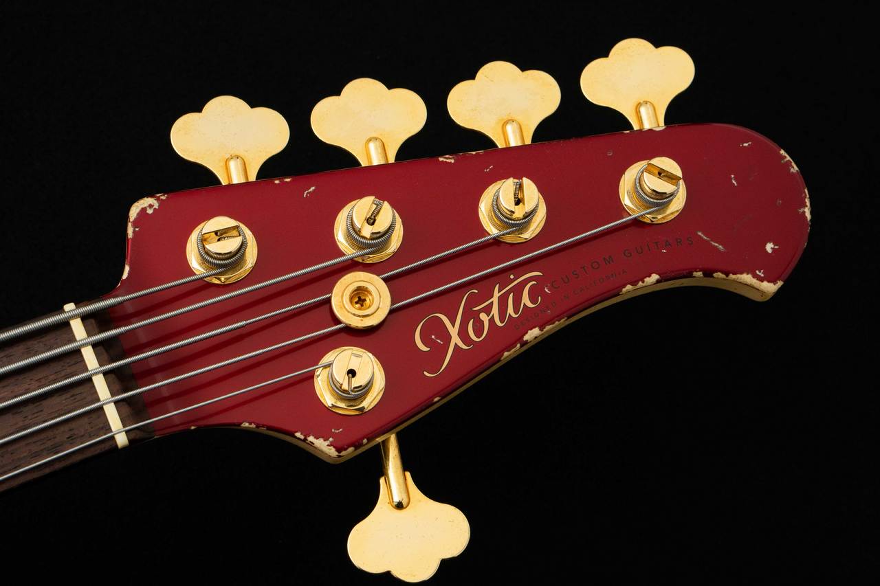 Xotic XJ-1T 5st Heavy Aged w/Matching Head, Gold Parts -Dark Candy