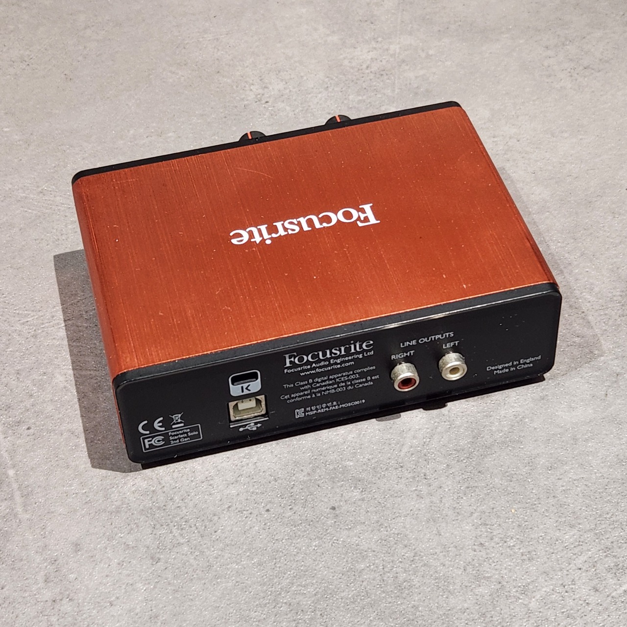 Focusrite Scarlett Solo Gen2【USED】（中古/送料無料）［デジマート