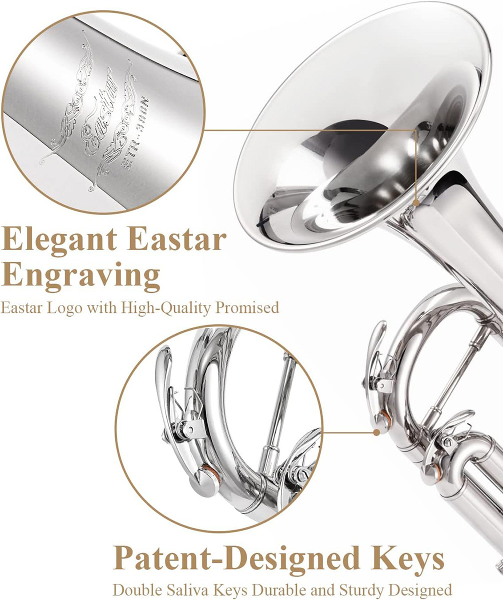 Eastar トランペット Bb調 Trumpet 初心者 Amazon | Eastar トランペット Bb調 Trumpet 初心者 清潔アクセサリー