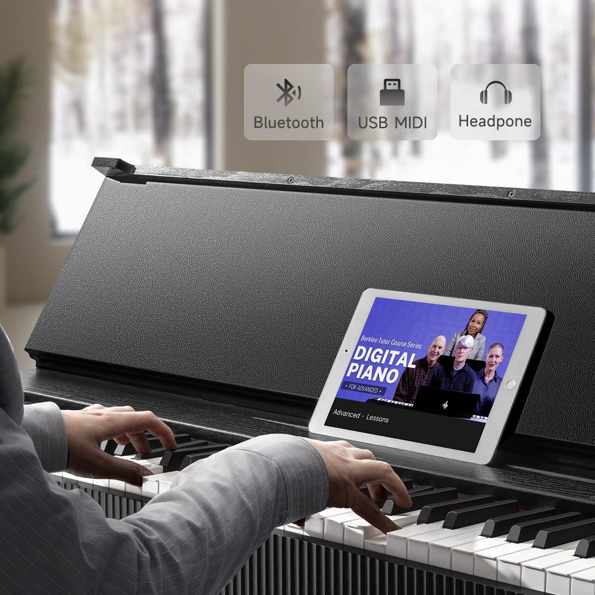 インテリア電子ピアノ 北欧デザイン DONNER