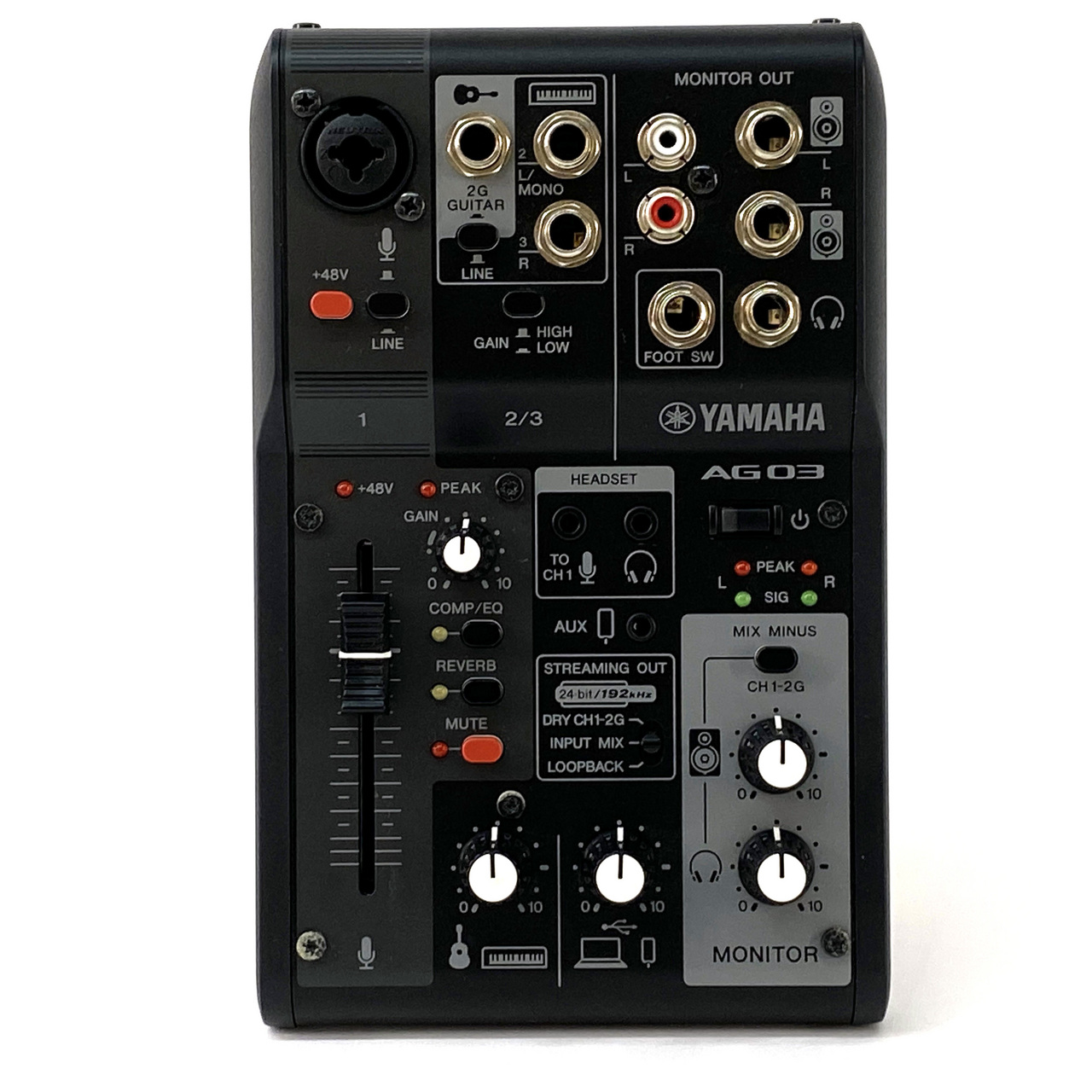 YAMAHA AG03 MK2 B LIVE STREAMING MIXER（中古/送料無料）【楽器検索