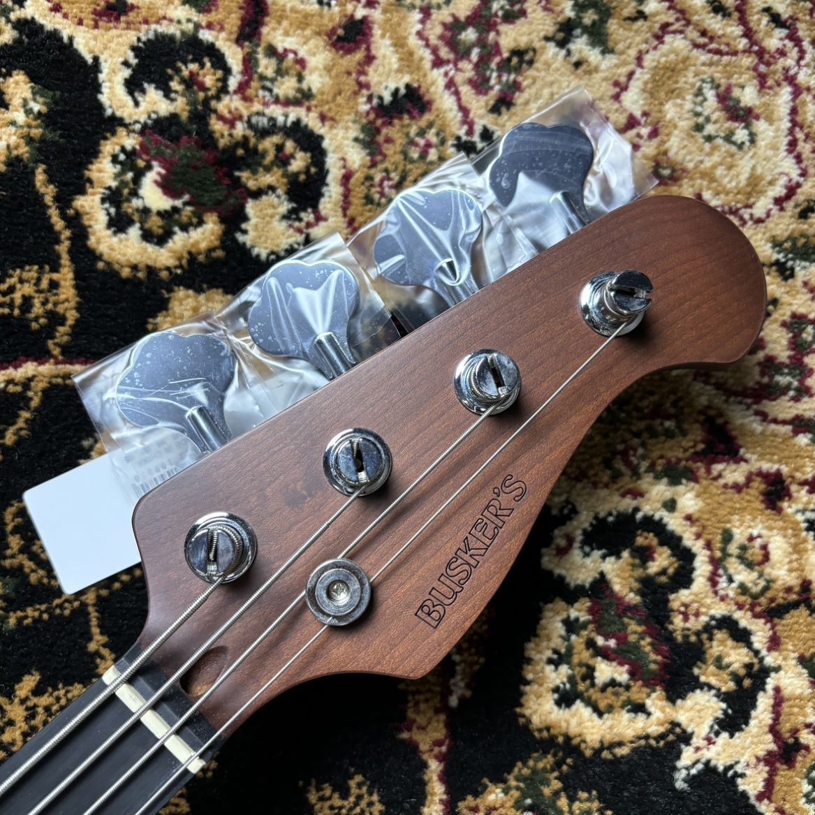 BUSKER'S BJB-Standard BLK ジャズベースタイプ ローステッドメイプル