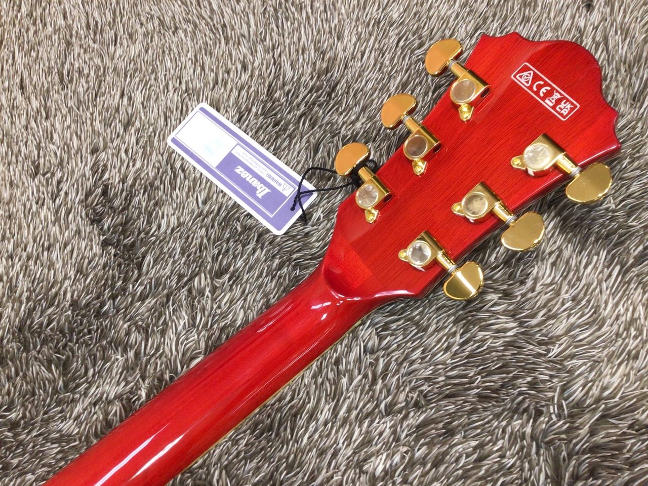 Ibanez AS93FM(Transparent Cherry Red )【355を彷彿させるGoldパーツ