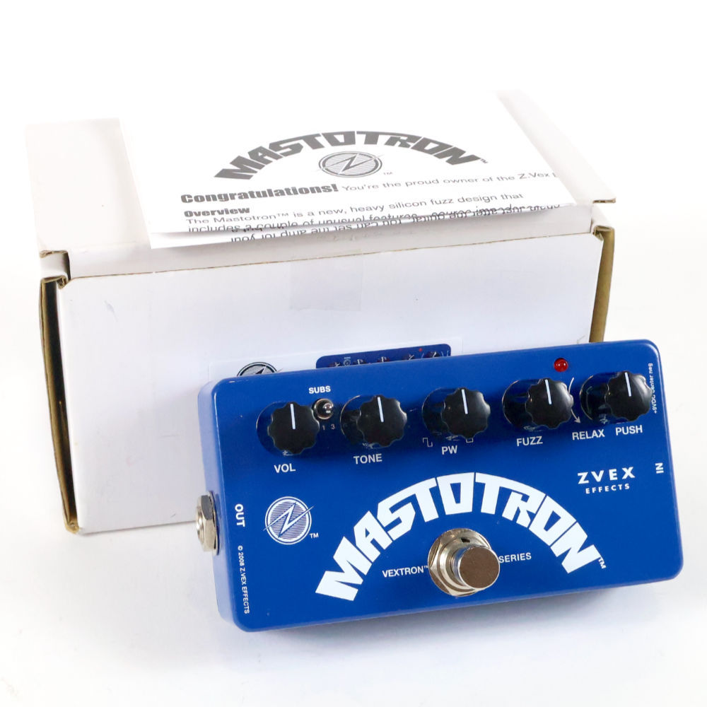 ZVEX MASTOTRON ベースファズ Amazon.com: ZVEX Effects Mastotron Vextron Series Silicon