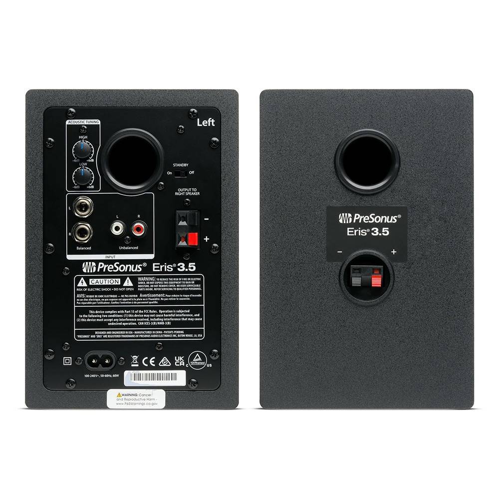 PreSonus Eris 3.5 2nd Gen, Black(ペア)（新品/送料無料）【楽器検索