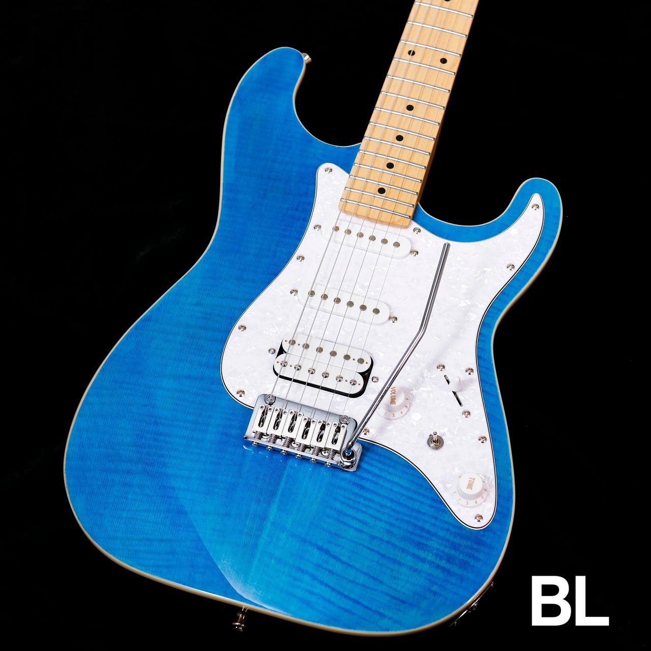 Sfida SST-650 BKS エレキギター フレイムメイプルトップ ストラト