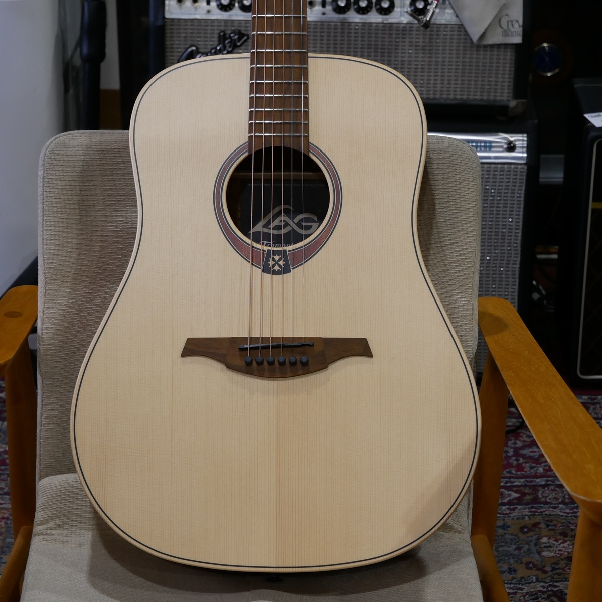 LAG Guitars T70D-NAT / Dreadnought Natural 【トップ単板モデル