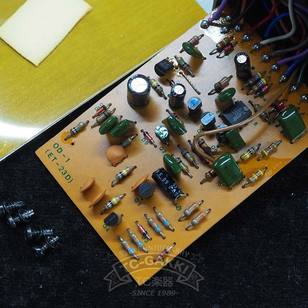 ギター boss OD-1 TL4558P BOSS OD-1 Over Drive (Silver Screw/JAPAN/TL4558P