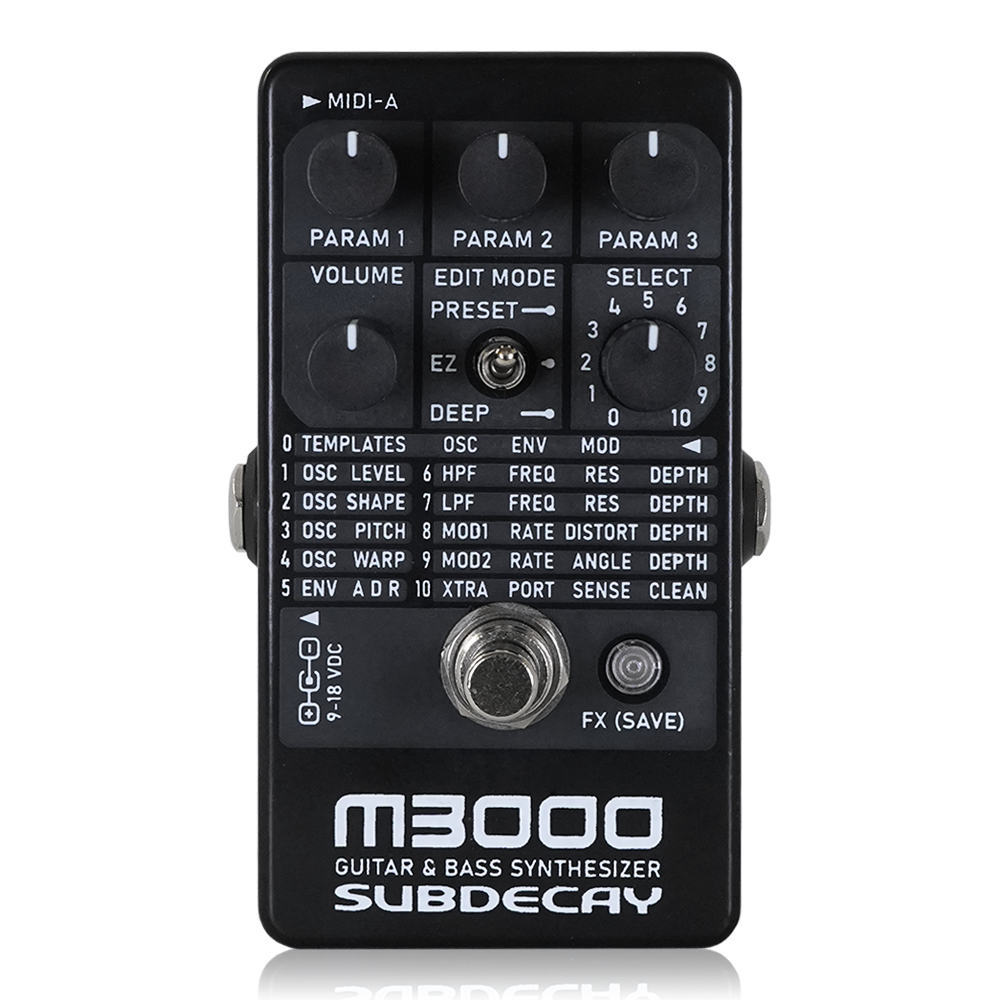 SUBDECAY M3 モノフォニックギターシンセサイザー SUBDECAY ( サブディケイ ) M3 送料無料 | サウンドハウス