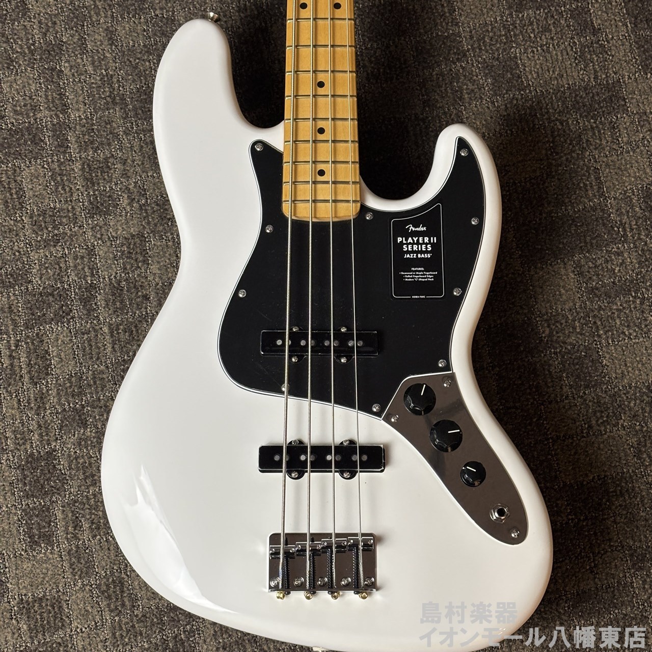 s*4様 8ー31------Fender jazz bass ジャズベース Fender Player II Jazz Bass Polar White #MX24030131 エレキ