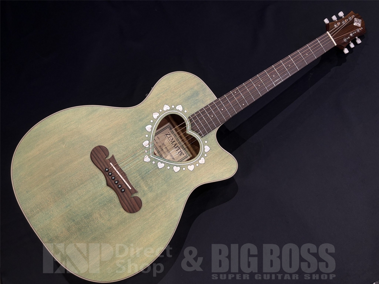 Zemaitis CAF-90HCW / Forest Green Mother of Pearl【アウトレット