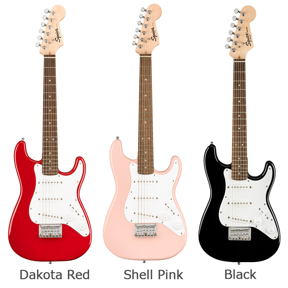 【Fender】Mini Strat Shell Pink エレキギター セット Squier by Fender Mini Stratocaster Shell Pink エレキギター