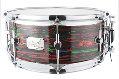 canopus Birch Snare Drum 6.5x14 Psychedelic Red（新品/送料無料