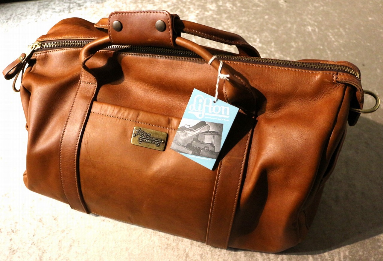 Gibson Lifton Leather Duffle Bag, Brown【ギブソン鞄】【リフトン