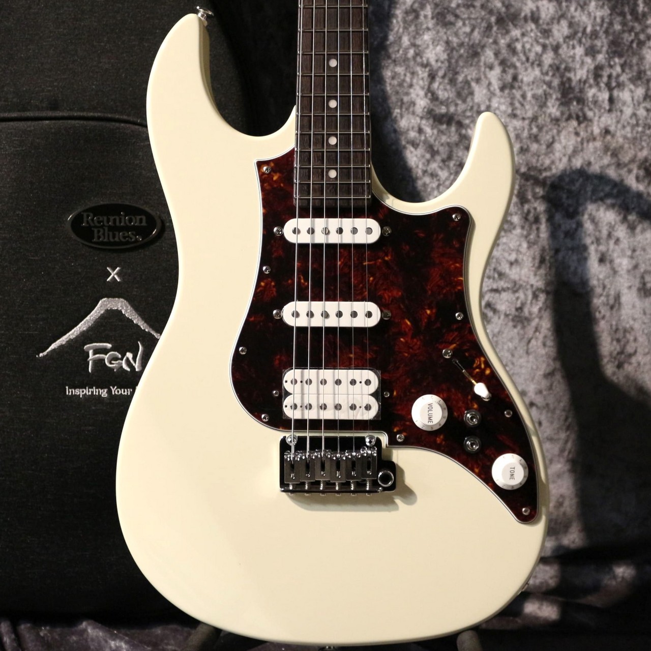 FUJIGEN(FGN) 【濃い目ローズウッド指板】EOS3-AL-R ~Antique White~ #E250124【3.41kg】【柾目ネック】