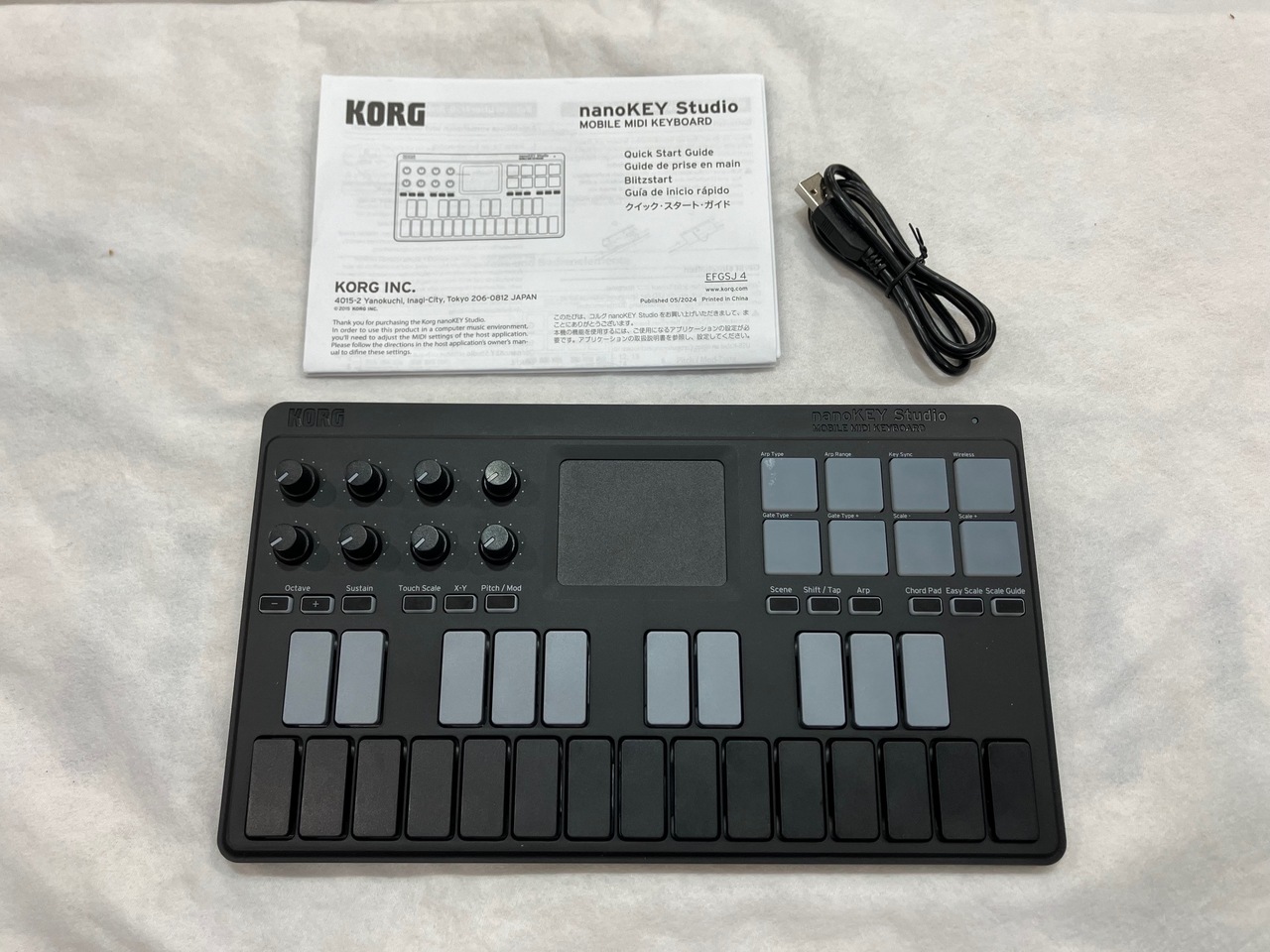 柔らかな質感の KORG nanoKEY Studio［NANOKEY-ST］◇限定B級特価！送料無料 DTM・DAW