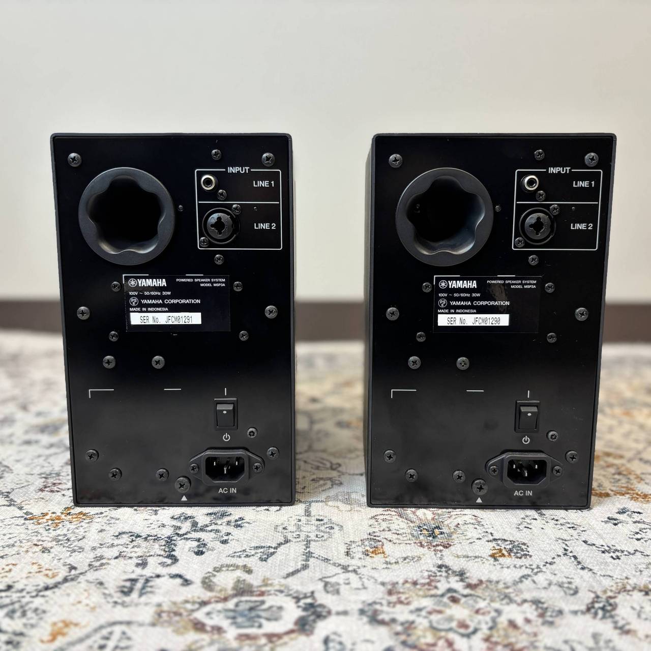 YAMAHA MSP3A パワードモニタースピーカー 2台(ペア) 【展示品現物画像
