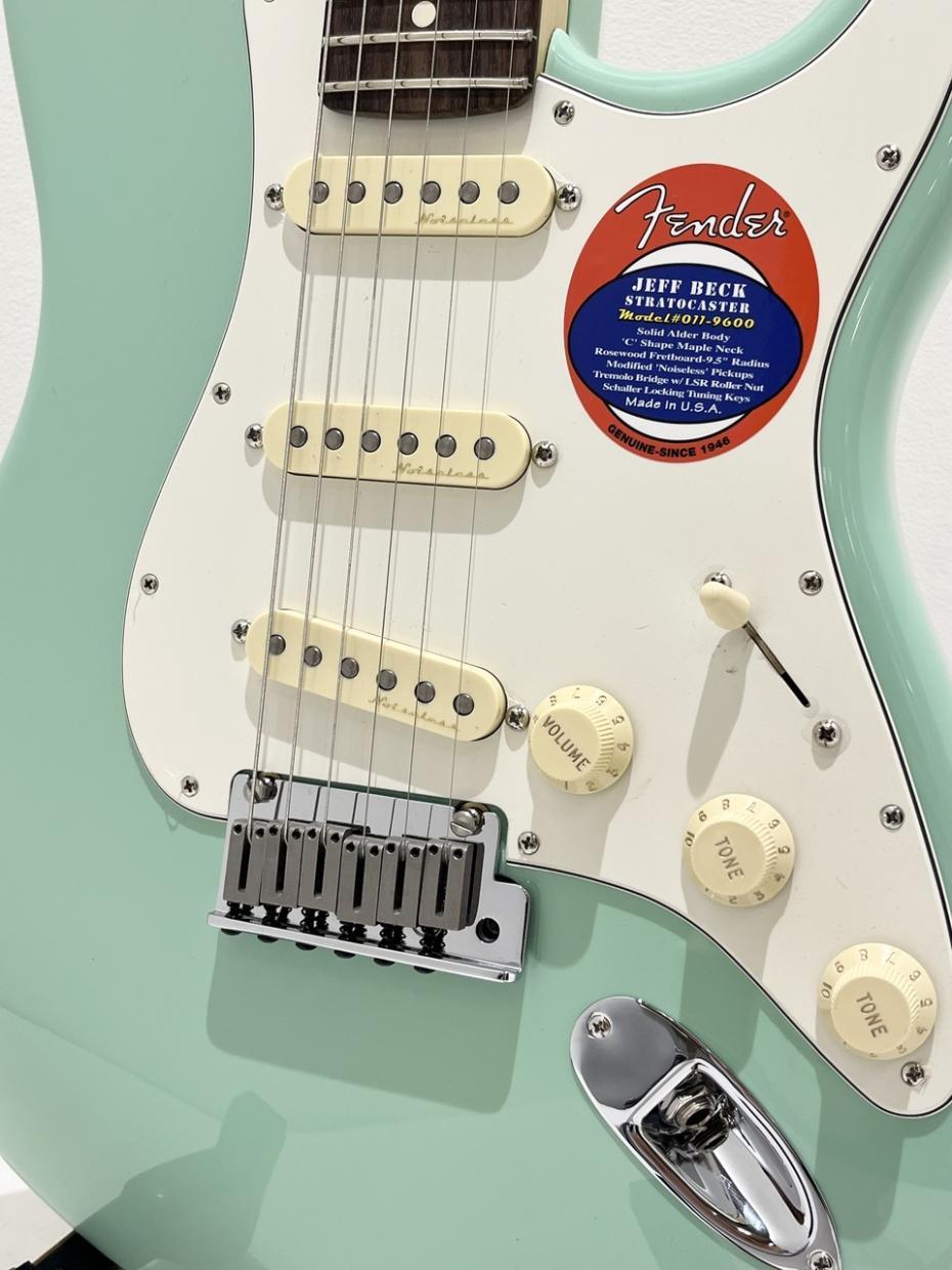 Fender Jeff Beck Stratocaster, Rosewood Fingerboard / Surf Green